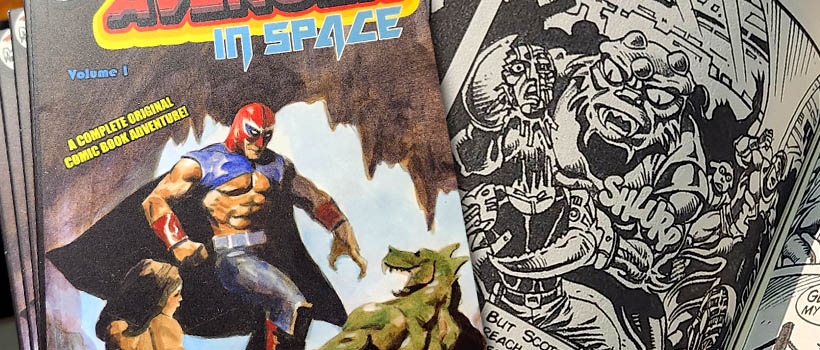 Image of a pile of The Masked Avenger books